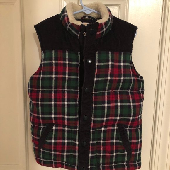Gymboree Other - Gymboree Plaid Print Puffer Vest
